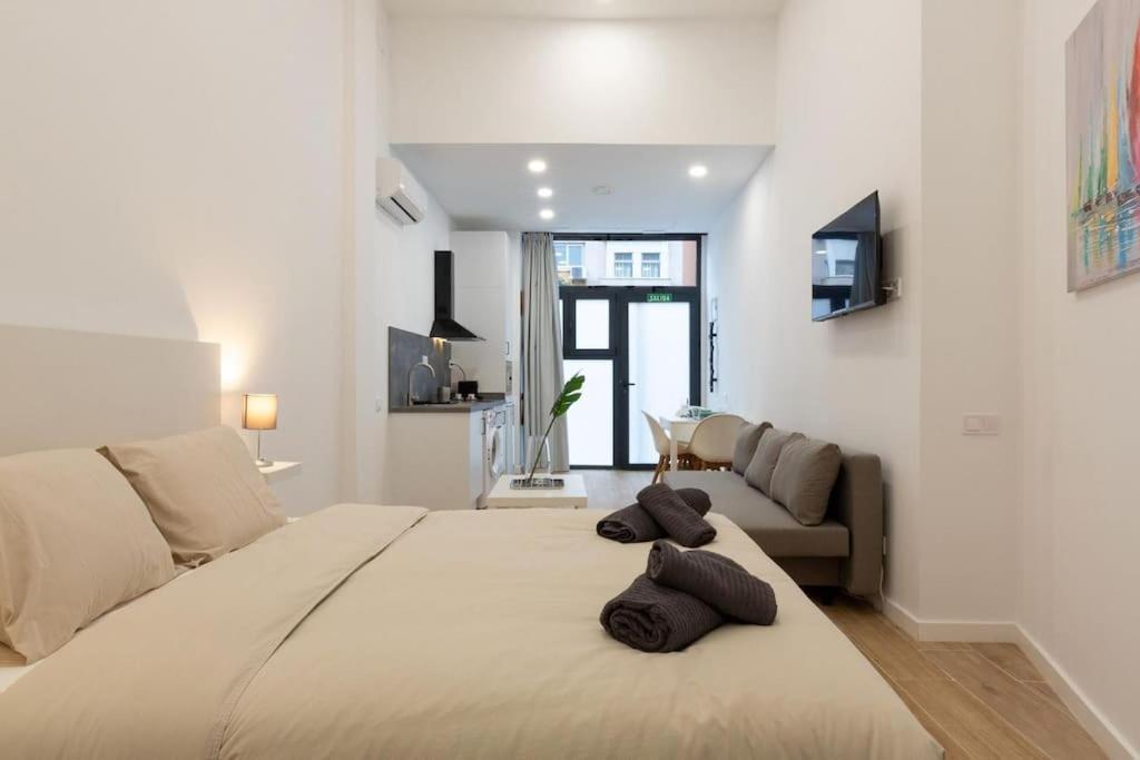 발렌시아 Nuevo Loft En Playa Y Cerca Del Centro, Ac Y Wifi 아파트 외부 사진